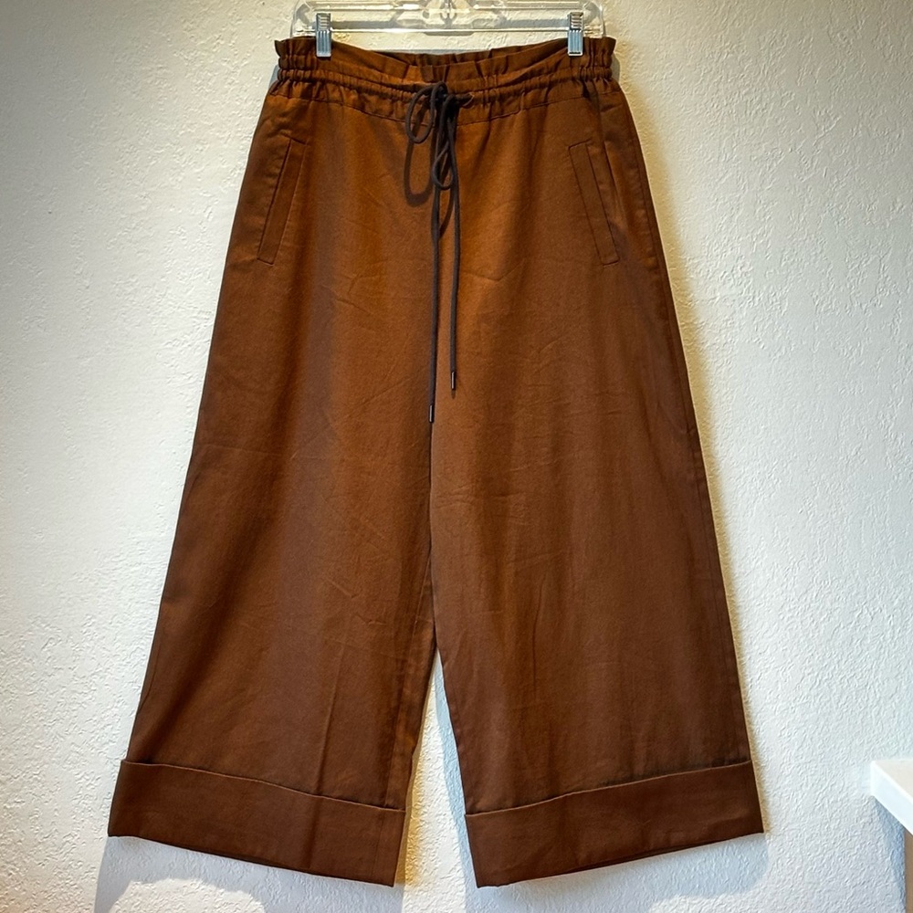 Roucha Penet Wide Leg Twill Cuffed Pant - Picture 4 of 12
